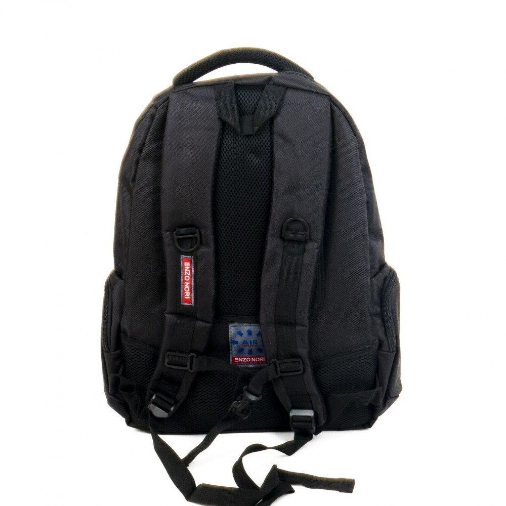 Раница ENZO NORI модел OVERLAY текстил черен